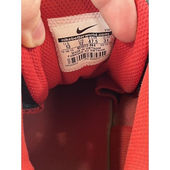 Nike Men The Air Overplay IX Basketball Shoe Black/Red Sz 13 Style 831572-004 - Picture 13 of 16